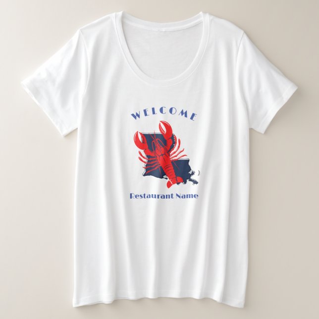 Accueil moderne écrevisse rouge Louisiane nom pers (Design devant)