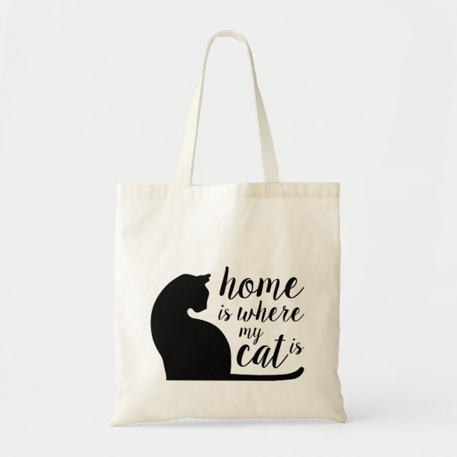 Accueil Où Mon Chat Est Sac fourre-tout (Devant)