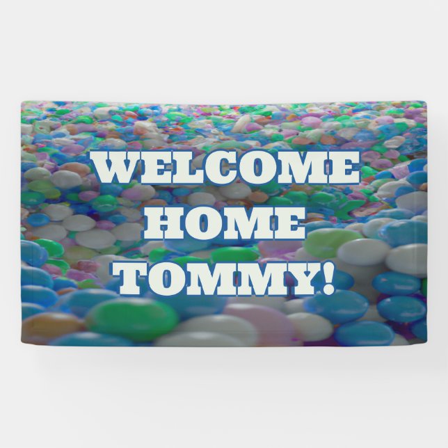 Accueil personnalisé Vinyl Banner 3' x 5' Bannière (Horizontal)