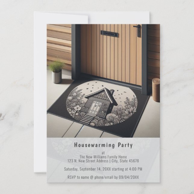 Accueil Photo, Invitation du Modèle House Party (Devant)