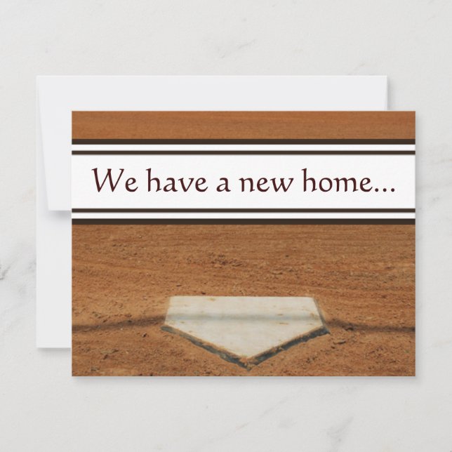 Accueil Plaque Nous avons déplacé Cartes de contac (Devant)