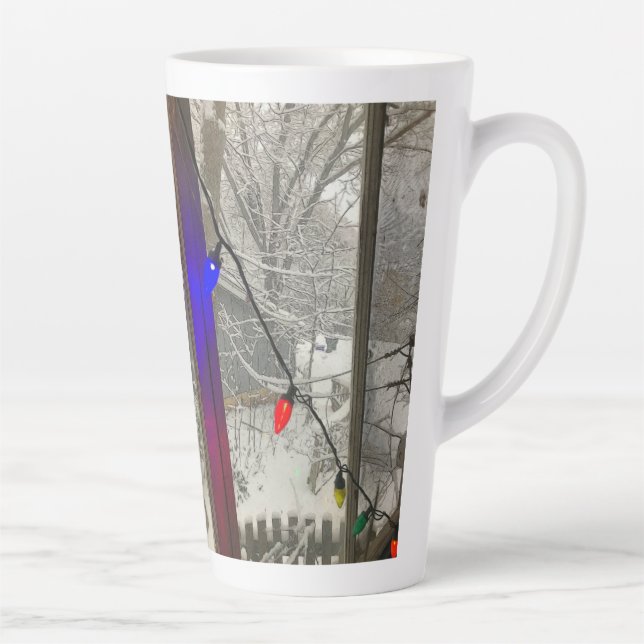 Accueil Pour Les Fêtes Latte Mug (Droite)