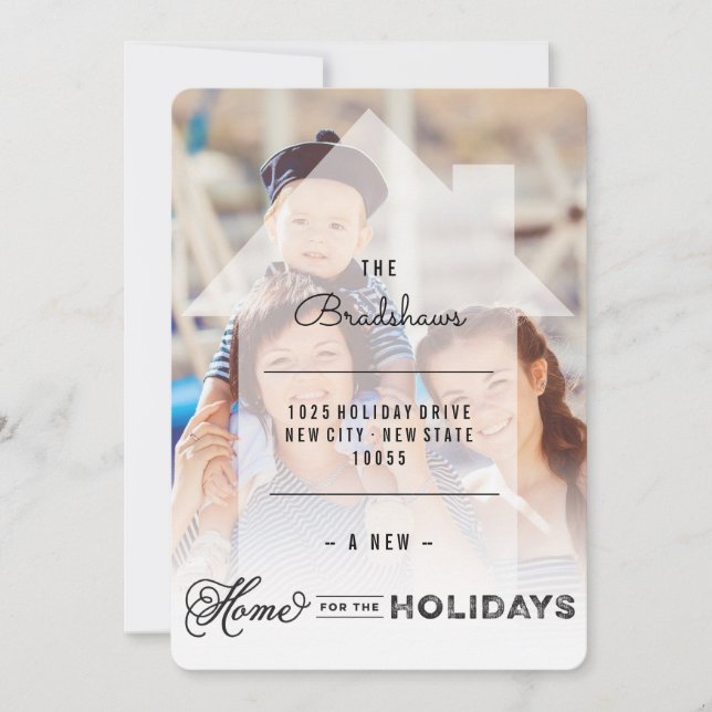 Accueil Pour Les Vacances Carte Faire-part (Devant)