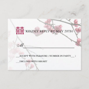 Accueil Printemps Double Happines/Mariage Carte RS