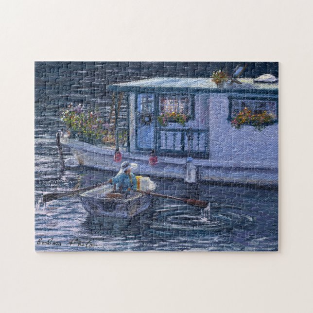 "Accueil sur l'eau" Jigsaw Puzzle (Horizontal)