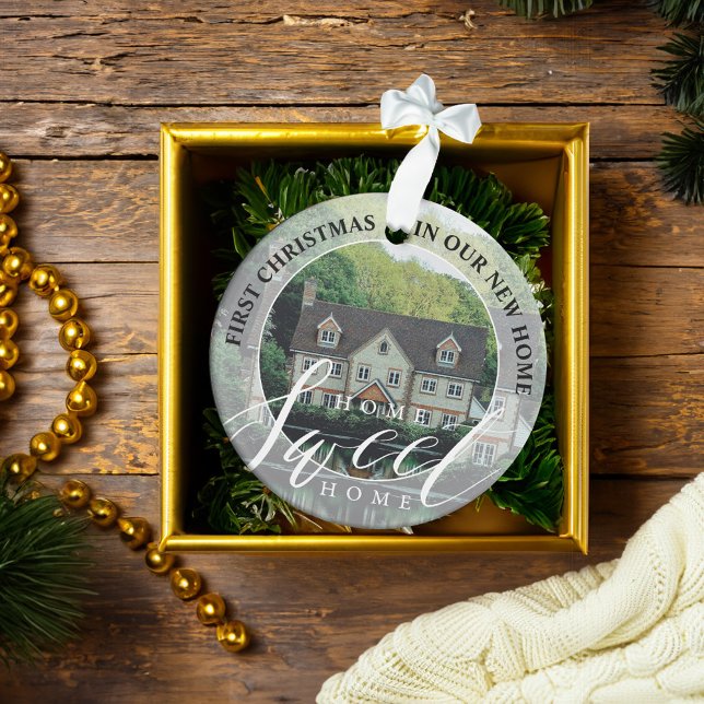 Accueil Sweet Accueil Nouveau Accueil 2 Photo Keep (Home Sweet Home New Home 2 Photo Keepsake Ornament)