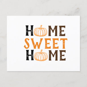 Accueil Sweet Home Automne Citrouille Carte postal