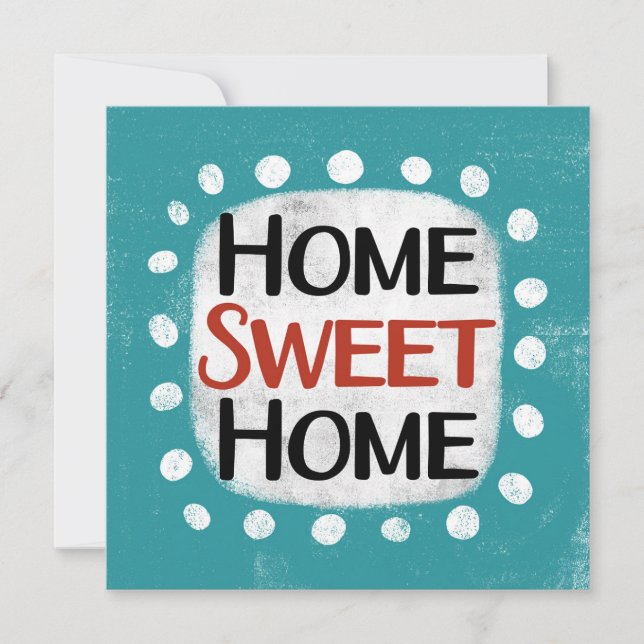 Accueil Sweet Home Carte de voeux (Devant)