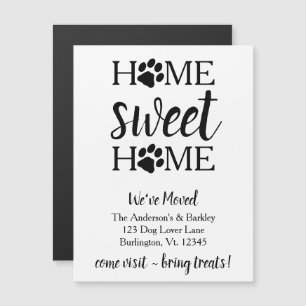 Accueil Sweet Home Chien Moving Carte Faire-part