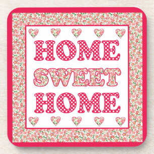 Accueil Sweet Home Dessous de verre Rouge et blanc
