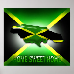 Accueil Sweet Home Jamaïque Gros poster Imprimer