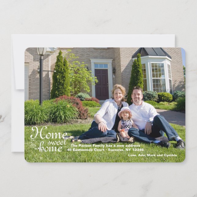 Accueil Sweet Home Photo Moving Faire-part (Devant)