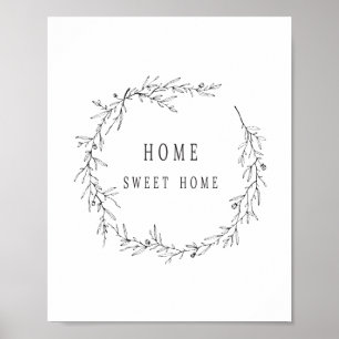 Accueil Sweet Home Poster, Poster moderne