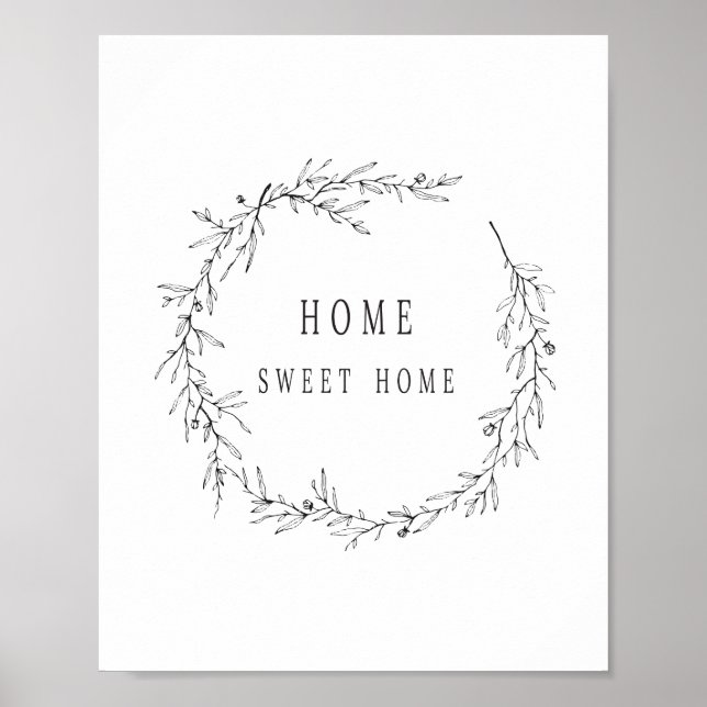 Accueil Sweet Home Poster, Poster moderne (Devant)