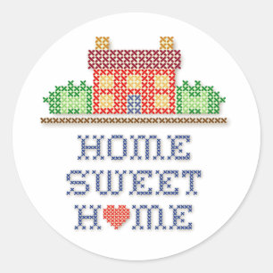 Accueil Sweet Home Stickers Rond