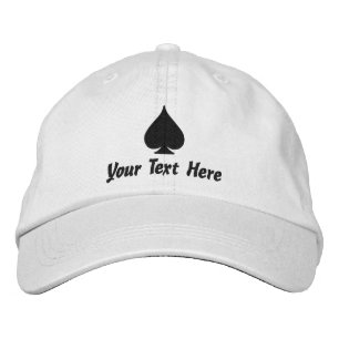 Ace de pique sur mesure casquettes pour les joueur