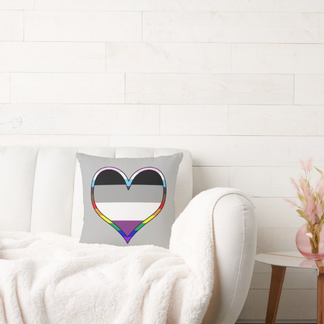 Ace Pride Coeur Jeter Oreiller (Canapé)