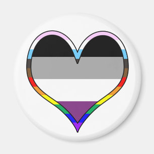Ace Pride Magnet de coeur
