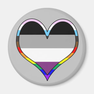 Ace Pride Magnet de coeur