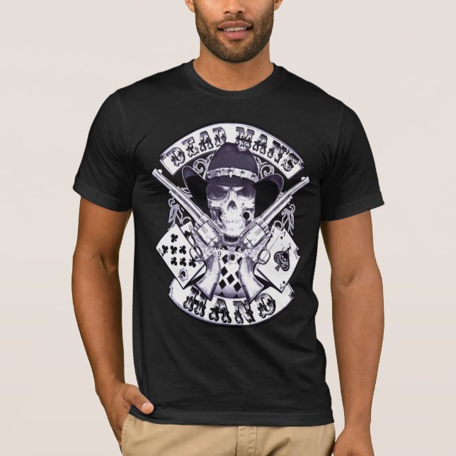 Aces N Eights Dead Man's Hand Cowboy T-Shirt (Devant)