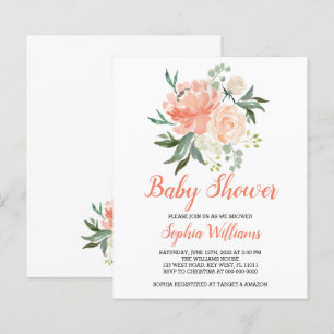Achats Budgétaires Et Baby shower De Crème Invitat