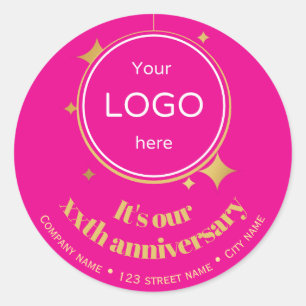 Acheter 5e 10e 50e anniversaire Sticker rose