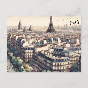 acheter carte paris masse cartes postales