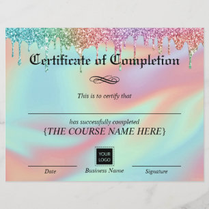 Achèvement du certificat Holographique Unicorn Dri
