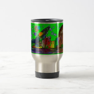 Acier inoxydable de tasse de l'espace