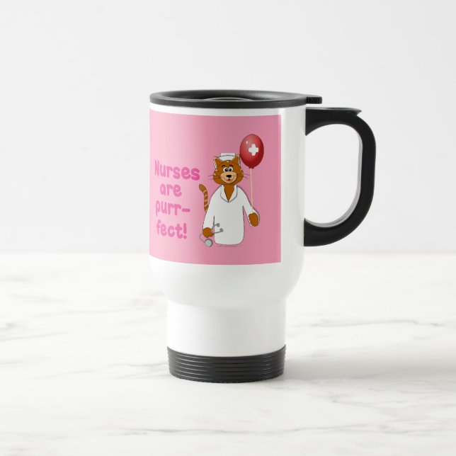 Acier inoxydable de tasse de voyage de rose (Droite)