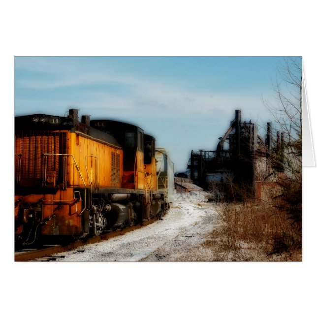 Acier moulin à neige avec train (Devant horizontal)