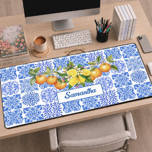 Acitrus bleu sicilien jaune azulejo méditerranéen