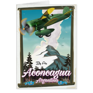 Aconcagua Argentine affiche de voyage