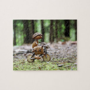 Acorn elf rider sur la moto pour travailler puzzle