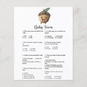 Acorn - Trivia bébé   Jeu Baby shower