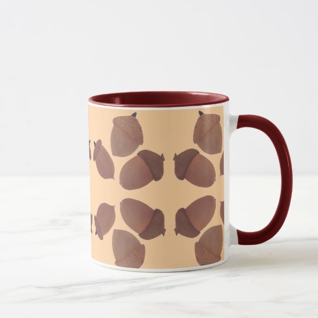 Acorns Pattern on Custom Mugs (Droite)