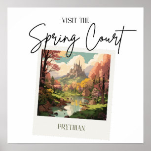 ACOTAR Spring Court affiche de voyage