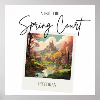 ACOTAR Spring Court affiche de voyage