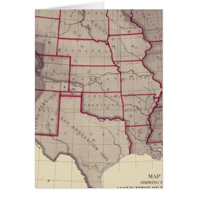 Acquisition de territoires américains (Devant)