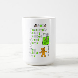 Acronyme de grossesse thème bébé garçon mug