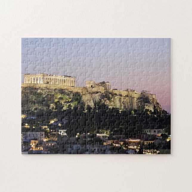 Acropolis at Night Puzzle (Horizontal)