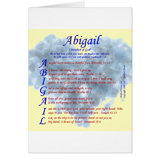 Acrostiche D Abigail Zazzle Fr