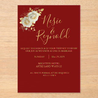 Acrylic Invitation