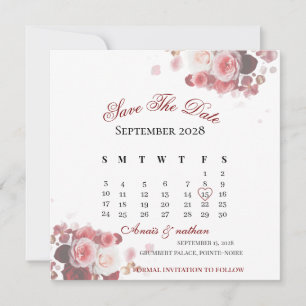 Acrylic Invitation save the date 