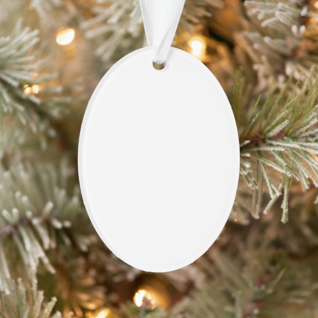 Acrylic Ornament, Acrylic Oval Ornament (Arbre)