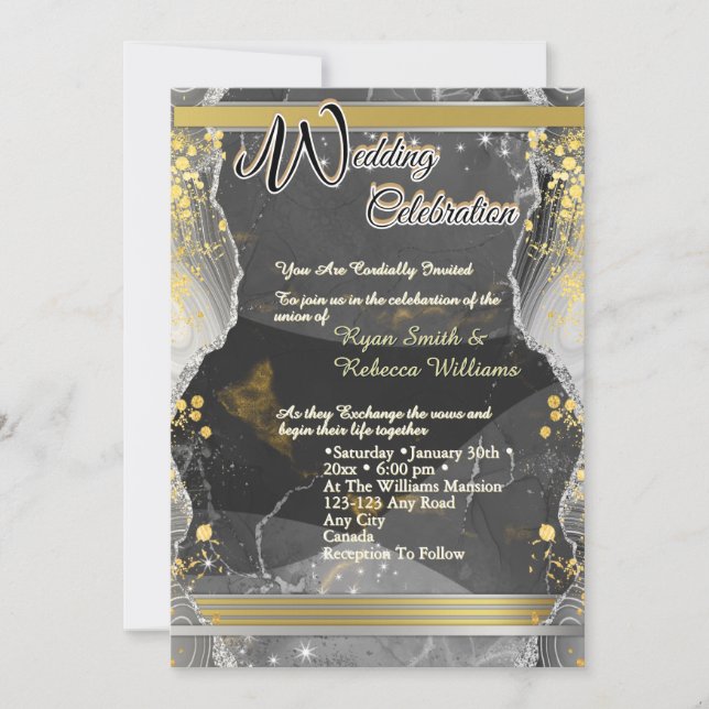 Acrylic Wedding Invitation (Devant)