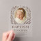 Acrylique Neutre Baby Girl Baptism Invitation