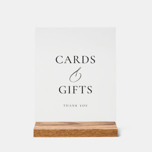 Acrylique Panneau de cartes et cadeaux de mariage en bois ac