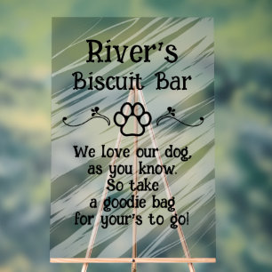 Acrylique Panneau en mousse pour bar de biscuits pour chiens
