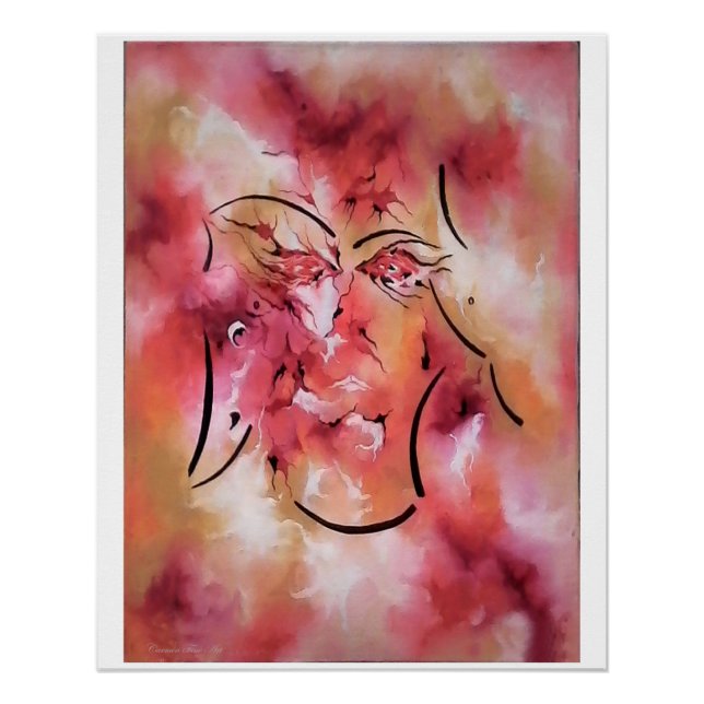 "Act Incluant Silent Figure", Poster brillant (Devant)